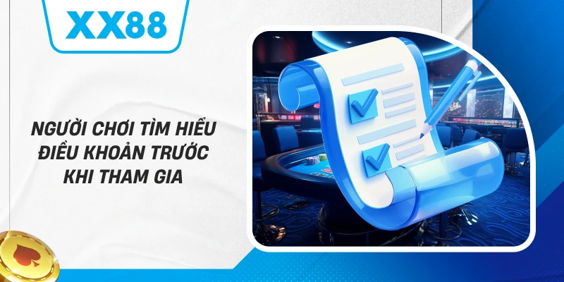 Người chơi tìm hiểu điều khoản trước khi tham gia
